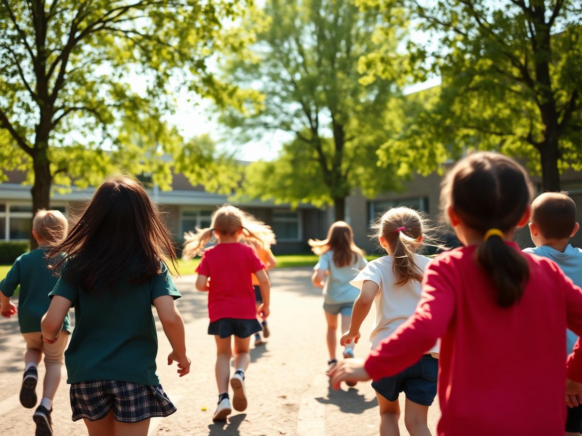 Kinderen spelen buiten